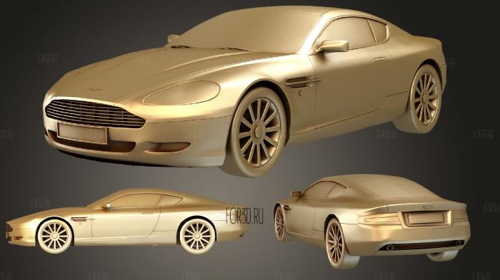 Aston Martin DB9 stl model for CNC